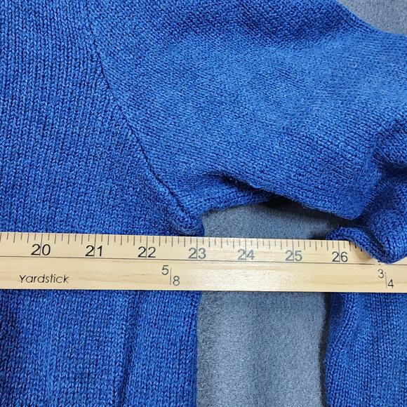Polo Ralph Lauren Mens Sweater Extra Large Blue Henley Mock Neck Cotton Office - Picture 4 of 14